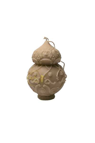 ست شمع قجری کرم روشن با جزئیات ظریف و الهامگرفته از سبک اشرافی، دکور رومیزی شیک