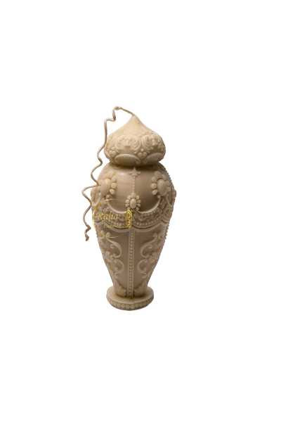 شمع دستساز قجری یا اشرافی، مناسب هدیه و دکور منزل، در رها مال