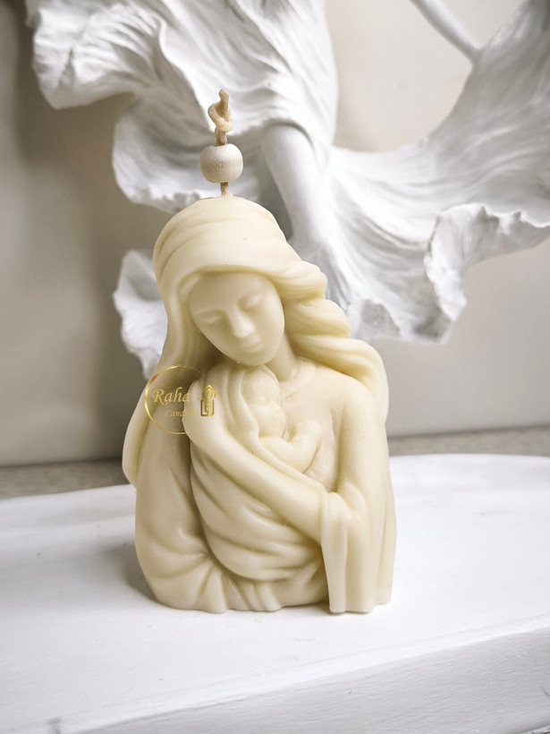 قیمت شمع آغوش مادر با رنگ نیمه گیاهی و پارافین سوپر ممتاز و فیتیله موم عسل