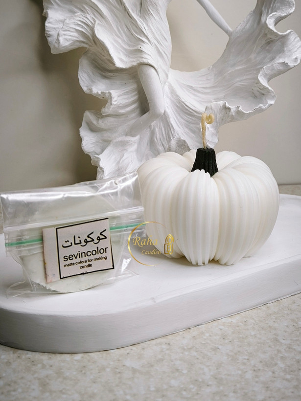 رنگ نیمهگیاهی و سوپر مات کوکونات سفید مخصوص شمعسازی با بافت مات و رایحه طبیعی – مناسب برای تولید شمعهای لوکس و دستساز - سوین کالر