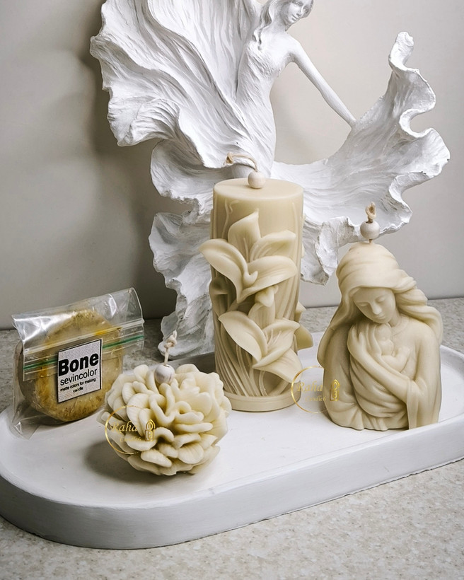 رنگ سوپر مات استخوانی شمعسازی سوین مناسب شمعهای دکوراتیو رها مال