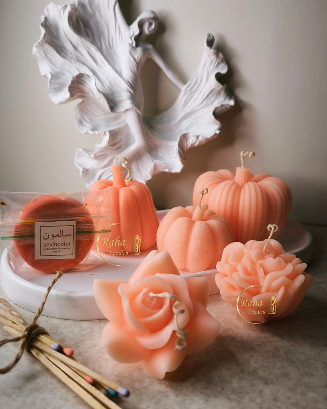 رنگ شمعسازی مات سالمون سوین کالر برای شمعهای دستساز و لوکس دکوری