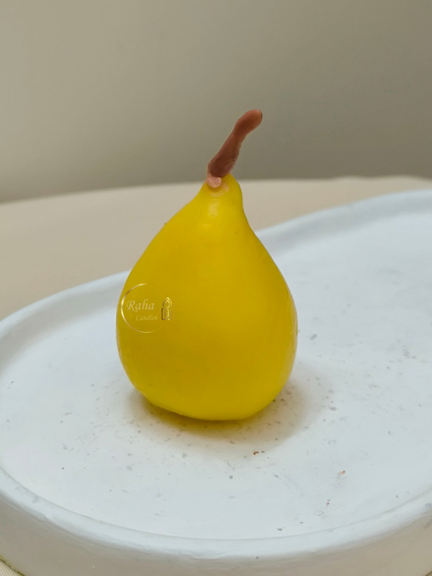 شمع میوه گلابی مناسب تزئین ظرف میوه