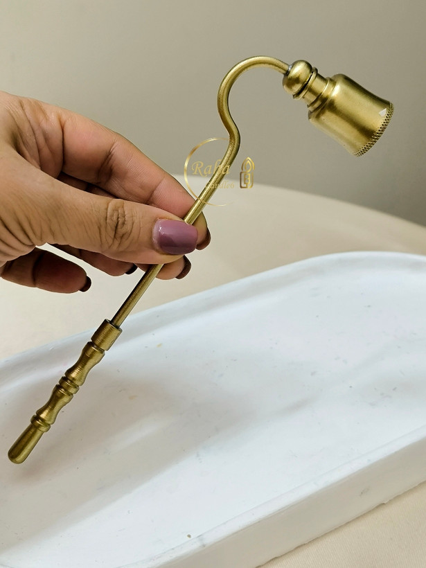 اسنوفر شمع طلایی ارتفاع ۲۰ سانت – ایمنی و زیبایی همزمان، رها مال