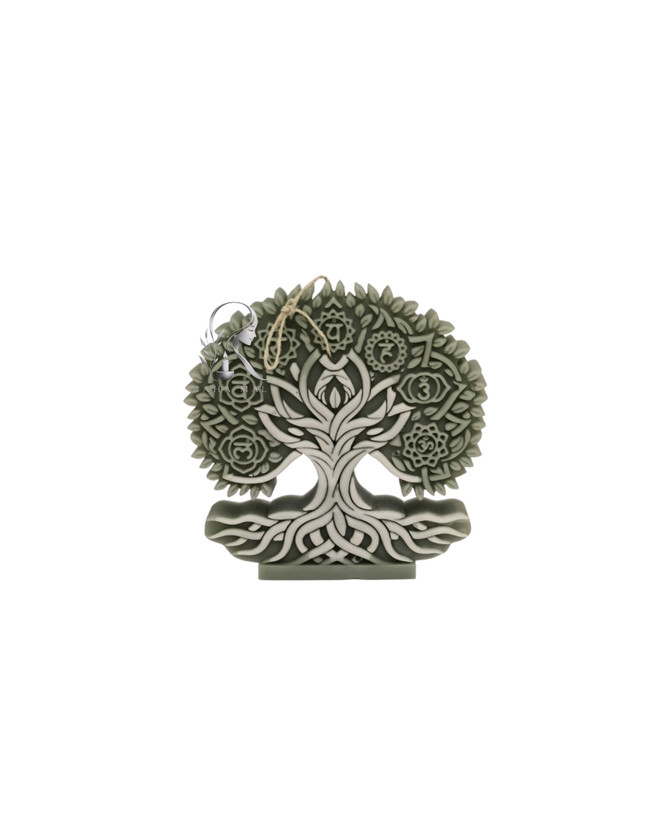 شمع دستساز درخت زندگی (هفت چاکرا)، ارتفاع ۱۵، رها مال